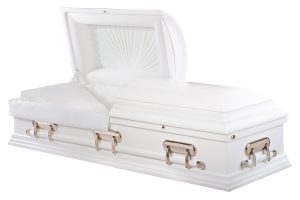 Heavenly White Casket_